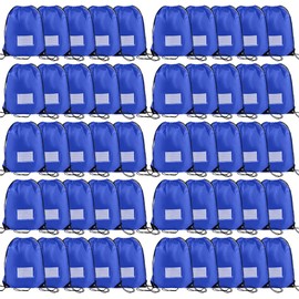 Bolsas con cordón, mochila de cuerda a granel, bolsa deportiva para gimnasio, Azul Real, Classic