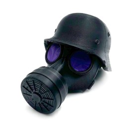 KLINNA Trailer Hitch Cover Funny in Gas Mask Helmet Shape, Protective Cap for 50 mm Ball Head, Fun Accessory for Car and Trailer (Purple)