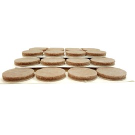 1” Inch Self Adhesive Felt Furniture Pads, Heavy Duty, Oatmeal Color, 48 Piece Pack, by Homeneeds