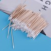 Wooden Pointed Head 300 Pieces Cotton Swabs 6.5cm Microblading 100%