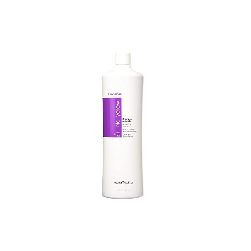 Fanola No Yellow Shampoo Large Bottle, 33.8 Fl Oz