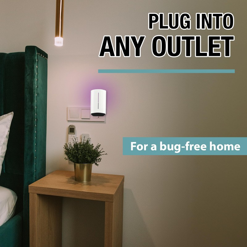 Plug-in Flying Insect Glue Trap - LED and UV Attractant