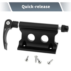 X AUTOHAUX 1 Set Universal Quick Release Bike Fork Mount Rack with Roof Carrier for 0.26 Inch (6.5mm) / 0.79 Inch (20 Mm) Aluminum Alloy Anti-Corrosion Black