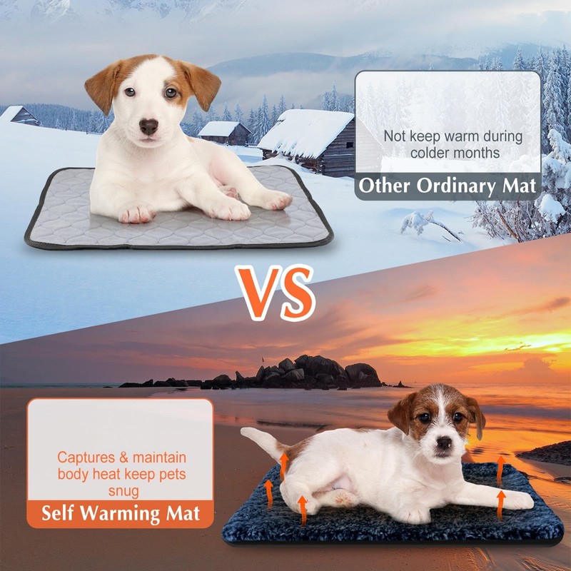 Drydiet 4 Pack Self Warming Cat Pads Self Heating Cat