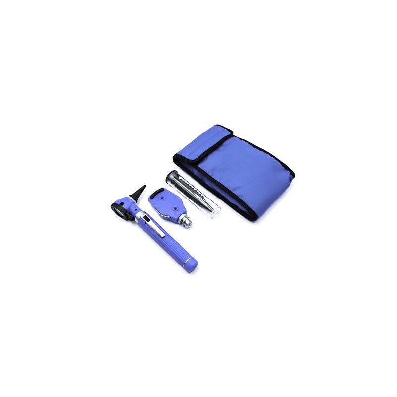 Estuche de Diagnostico Oto/Oftalmo, Lona, FO, Led, Azul Cielo
