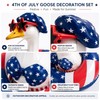 4th of July Garden Goose Outfit Set for Outdoor Decor