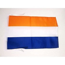 AZ FLAG The Netherlands Prince's Flag 18'' x 12'' cords - Prince of Orange - Dutch SMALL flags 30 x 45cm - Banner 18x12 in