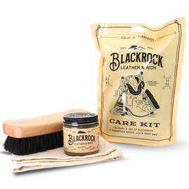 Blackrock Leather N Rich Leather Care Kit. 2-in-1 cleaner and conditioner for sofas, boots, purses, car interiors, horse tack. Made in the USA. Easy to use. Make your leather last longer.