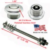 Push Button Latches Polished Stainless Steel 1.00"" & 4"" Stud