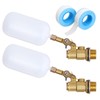 2 Pack Water Float Valve 1/2 inch, 1/2" Brass Float