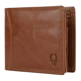 WildHorn Leather Men's Wallet (WH1173), TAN CRUNCH, Classic