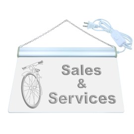 ADVPRO i727-b Bicycle Motor Bike Services Neon Light Sign