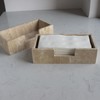 Natural Travertine Napkin Holder 9.8"x4.9"x2.8", Guest Towel Holder, Paper Hand