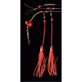 DEGA Pre-assembled Norway leader for cod and haddock fish orange