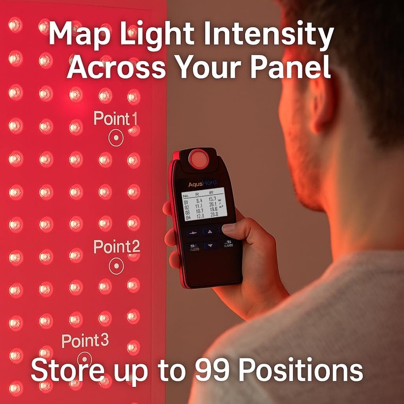 AH-DRNIR 660nm & 850nm Red/NIR Light Irradiance Meter – Professional