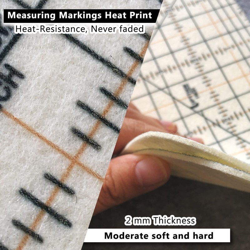 UPTTHOW Hot Hem Ruler Sewing Fabric Ironing Tool Seam Allowance
