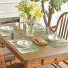 Set of 4 Place Mats Washable Cotton Linen Fabric 45