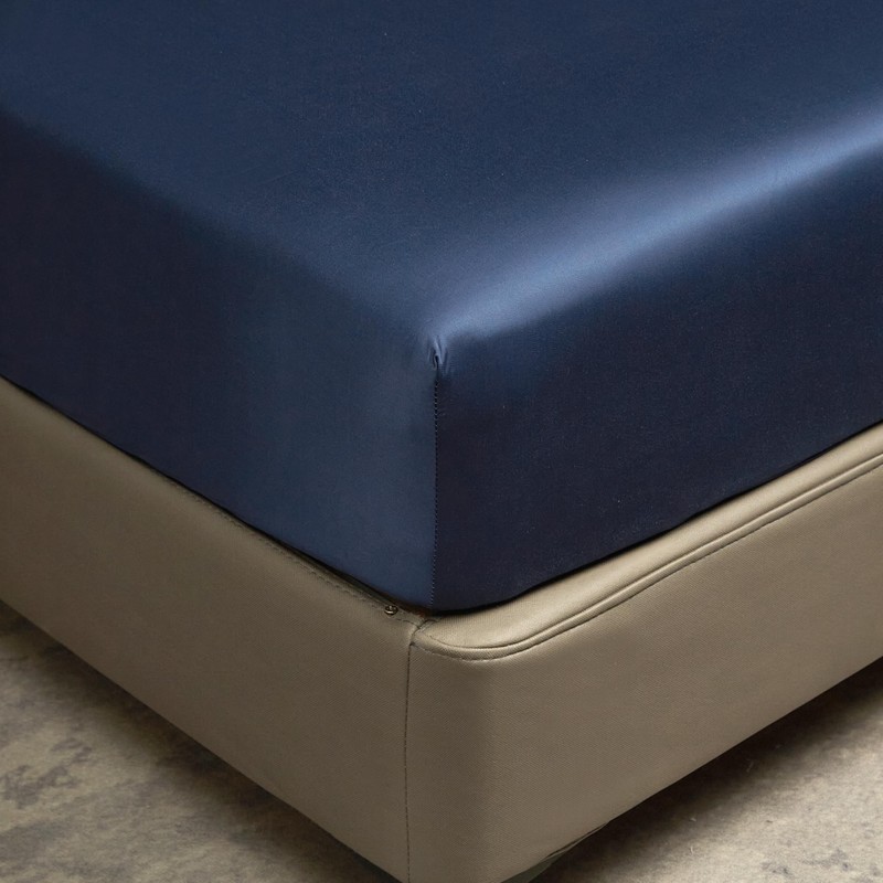 Luofanfei Fitted Sheet 180 x 200 cm, Blue Marine Box