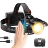 VOLISABER Headlamp Rechargeable 3000 High Lumens, 13 Mode LED 9000mAh