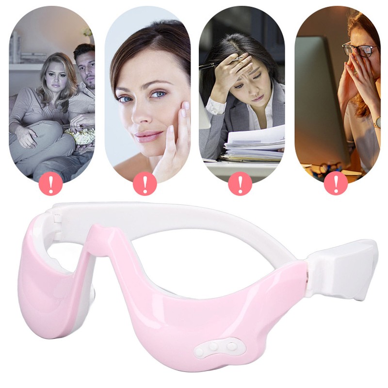 Eye Massager USB Charging Adjustable Hot Compress Vibration Eye Massage
