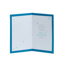 UK Greetings Father's Day Card for Dad From Daughter - Heart Envelope Design