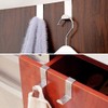 Mziart Pack of 4 Stainless Steel Reversible Over Door Cabinet
