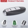 NPAUTO Key Fob Replacement Fits for Nissan Rogue Pathfinder Versa