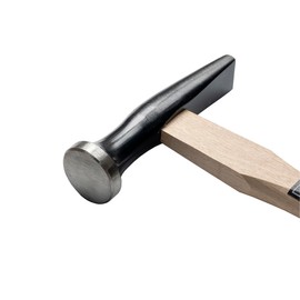 RANSHOU Sheet Metal Hammer 15.5 oz, Heavy Duty Forged Japanese Steel Head, Tinners Hammer Hand Tool for Flattening Metal, Wood Handle, Made in JAPAN