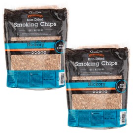 Camerons All Natural Extra Fine Hickory BBQ Wood Chips, 2 Pack - 260 Cu. In. Bag, Approx 2 lbs ea- Kiln Dried Sawdust Shavings for Cocktail Smoking Guns, Smokers, Smoke Boxes - Barbecue Grilling Gifts