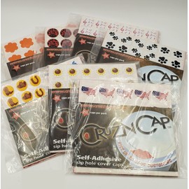 Cruzin Cap Sip Hole Cover, 7 Pkgs of 250 Caps Each, This & That Assortment, 1750 total