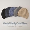 Oversized Slouchy Crochet Beanie for Women, 100% Cotton Rasta Hat