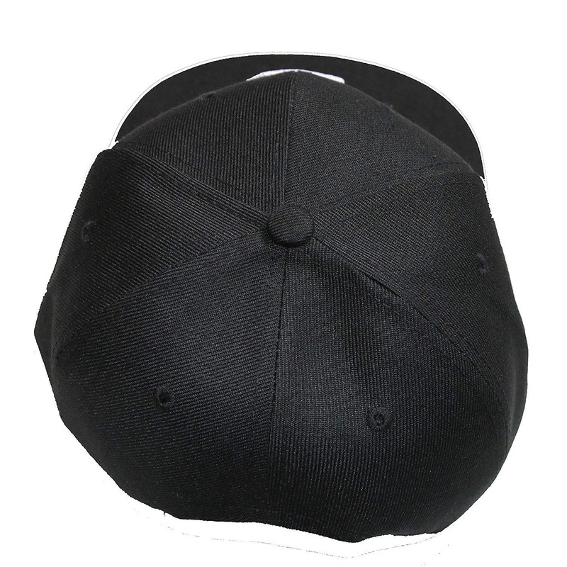 Letter/Initial Snapback Cap in Black & White - l