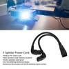 IEC320 C20 to Dual C13 Cord 1 in 2 Out