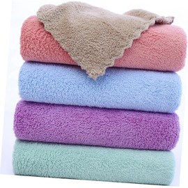 Toallas Faciales de Microfibra Color Rosa para Desmaquillar 5 Piezas Lavables a Máquina y Portátiles Ideales para Uso en Casa y Viaje