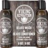 BEST DEAL Beard Wash & Beard Conditioner Set w/ Argan