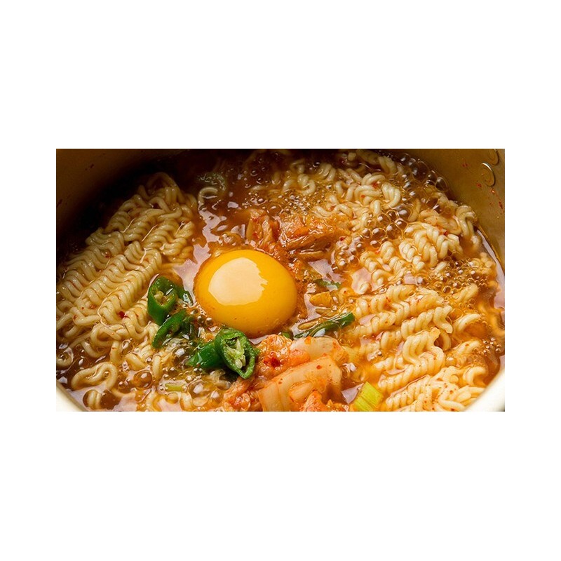 Ohsung Hong Ramen Korean Style INSTANT NOODLE SOUP, HOT Flavor