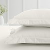 Bianca 200 Thread Count Cotton Percale Oxford Pillowcase Pair Cream