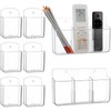 CroBlissful 8 Pack Remote Control Holder 2 Pcs Three Compartments