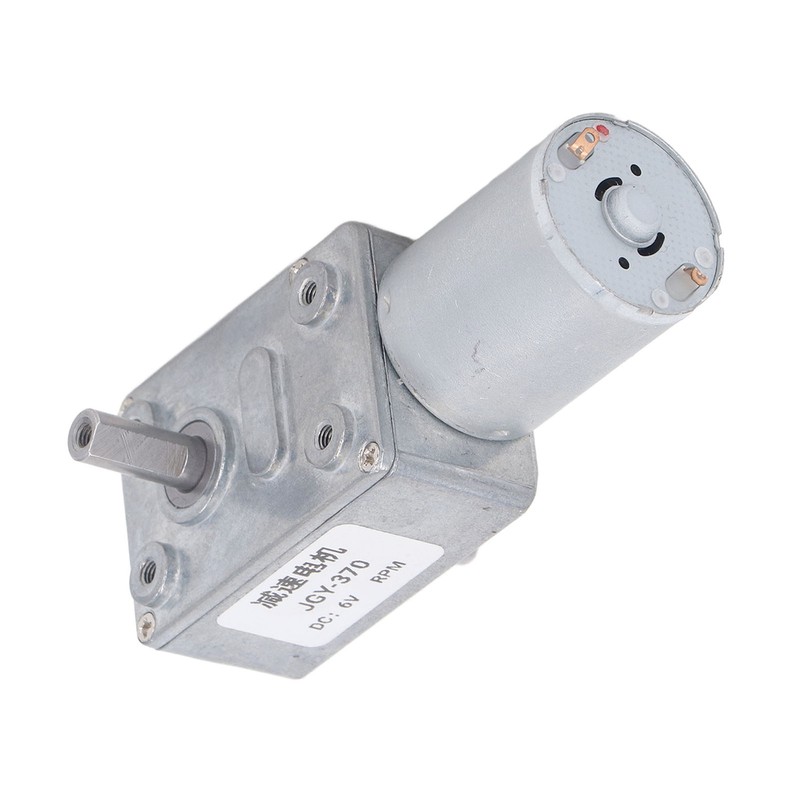 Double Shaft DC Gear Motor 25kg.cm 12mm Self Locking Reversible