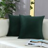 mixeoo Comfy Dark Green Throw Pillow Covers Christmas Decorative Square