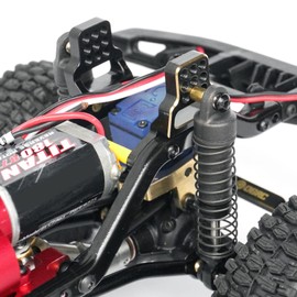 OGRC Brass Multi-Hole Shock Mount Adjustable Shock Tower Front & Rear Shock Bracket for TRX4M 1/18 RC Crawler Car - 46g