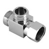 Brass Chrome 3-Way Diverter 1/2" T-Shape Hose Fitting Tee Adapter