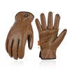 Vgo... 1Pair Unlined Safety Cow Grain Leather Work Gloves Men,Rigger