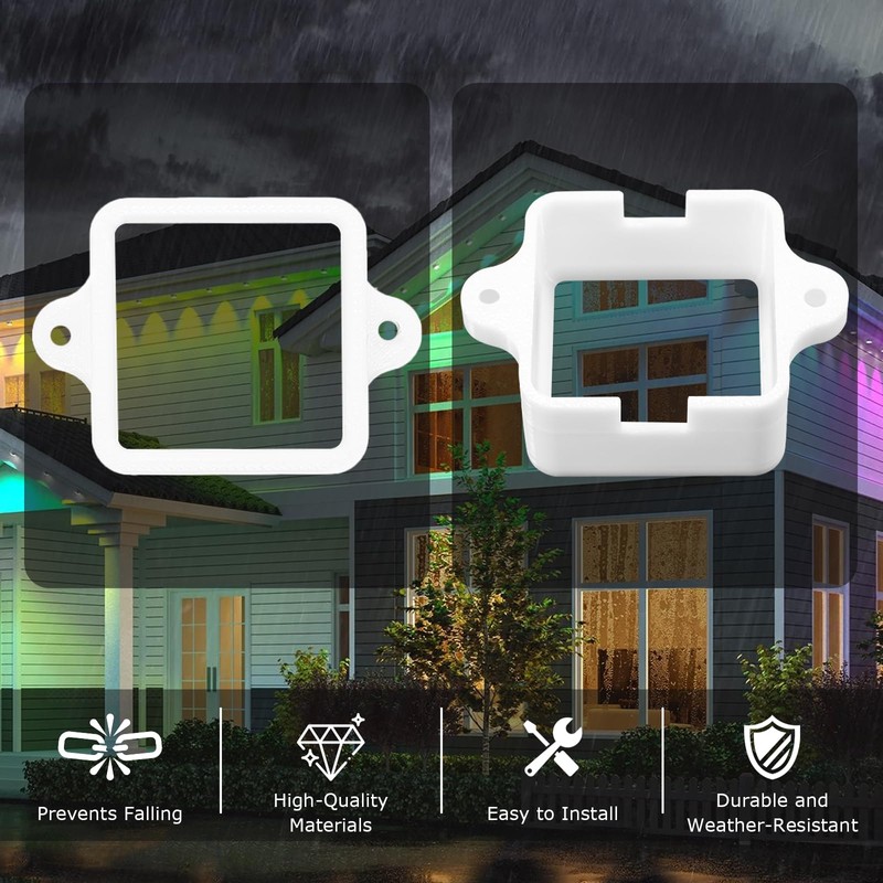 Govee H805 Light Clips, Mounting Brackets for Permanent Outdoor LED
