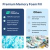 Shredded Memory Foam Pillow for Sleeping - Adjustable & Cooling