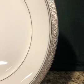 NORITAKE CRESTWOOD PLATINUM • 4166 • Salad Plate • 8” • NEW!