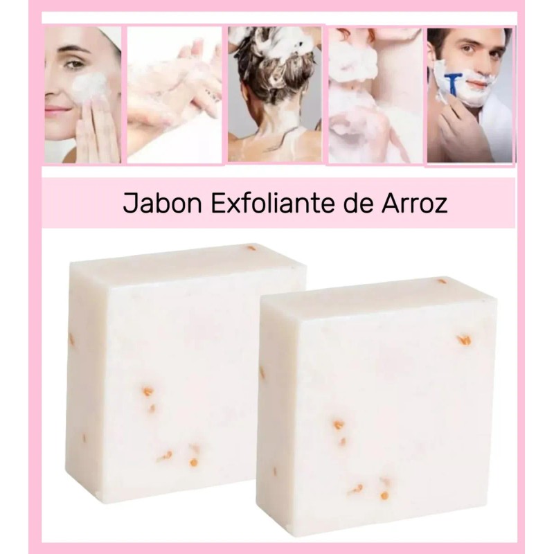 Jabón Arroz Tailandés Aclara Piel Exfolia Quita Manchas