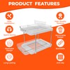 TOPITOP 2 Pack of 2 Tier Under Sink Storage Organizer
