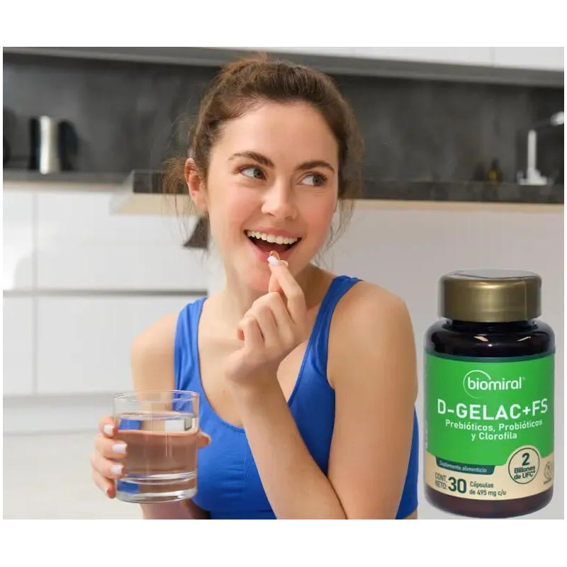 Pack 4 Prebioticos Y Clorofila, D-gelac + Fs Frasco -