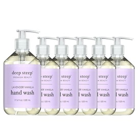 Deep Steep Liquid Hand Wash 17.6oz (Pack of 6) (Lavender Vanilla)